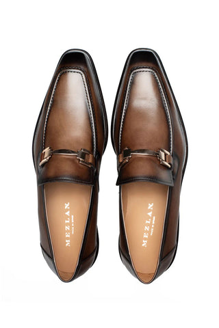 Mezlan Barsotti Leather Horse-Bit Loafer