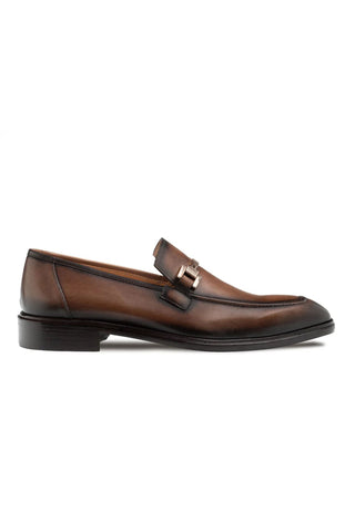 Mezlan Barsotti Leather Horse-Bit Loafer