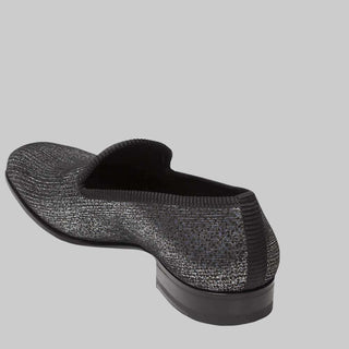 Mezlan Belona Mens Luxury Shoes Grey Printed Suede Loafers 8314 (MZ2367)-AmbrogioShoes
