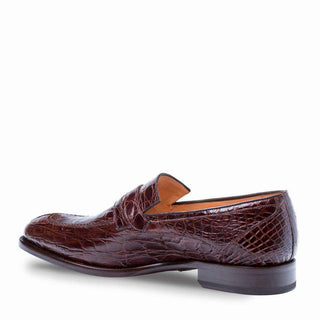 Mezlan Bixby Men's Brown Crocodile Loafers 4366-C(MZ2707)-AmbrogioShoes