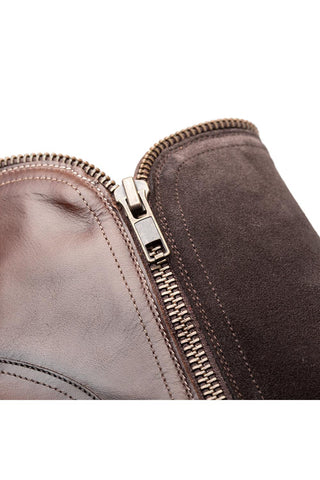 Mezlan Camilleri 21343 Suede / Leather Zipper Boots (MZ3764)