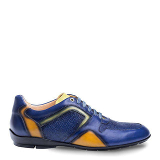 Mezlan Campo Men's Blue Calf-skin Sneakers 8574(MZ2710)-AmbrogioShoes