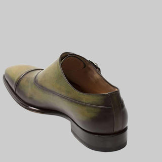 Mezlan Cartago Mens Luxury Shoes Olive Italian Calfskin Loafers 8231 (MZ2344)-AmbrogioShoes