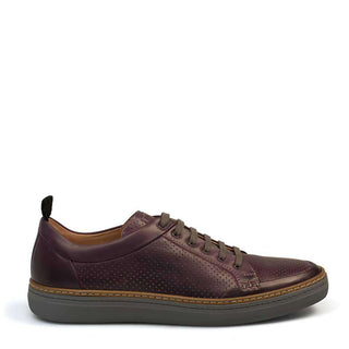 Mezlan Ceres Mens Luxury Shoes Purple Burnished Italian Calfskin Sneakers 8343 (MZ2390)-AmbrogioShoes