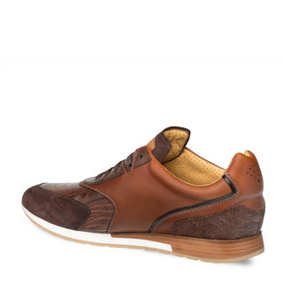 Mezlan Chiron Men's Shoes Brown Multi-Materials Dress-Casual Sneakers 4660-P (MZ3197)-AmbrogioShoes