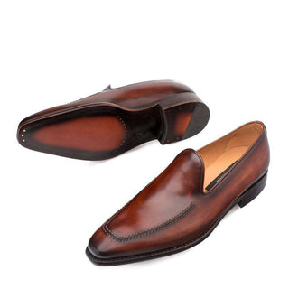 Mezlan Curtana Men's Shoes Cognac Loafers 8776 (MZ3015)-AmbrogioShoes