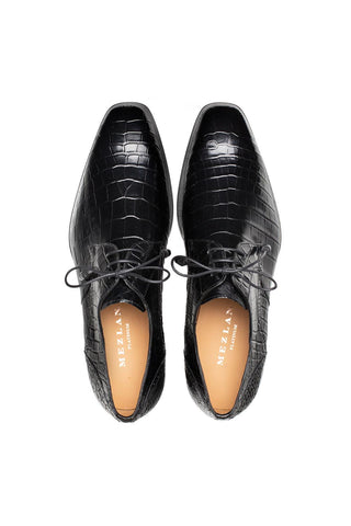 Mezlan Dandy EX4967-J Exotic Alligator Lace-Up Derby (MZ3778)-AmbrogioShoes