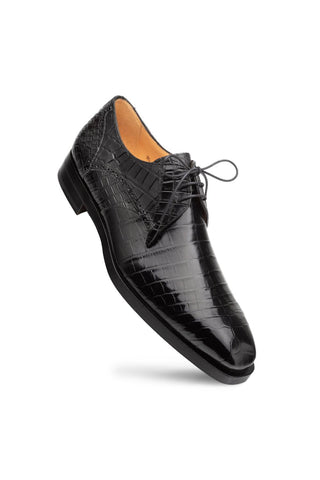 Mezlan Dandy EX4967-J Exotic Alligator Lace-Up Derby (MZ3778)-AmbrogioShoes