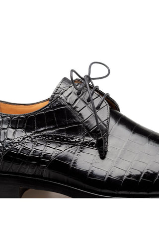 Mezlan Dandy EX4967-J Exotic Alligator Lace-Up Derby (MZ3778)-AmbrogioShoes