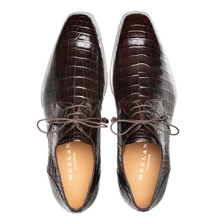 Mezlan Dandy EX4967-J Men's Shoes Exotic Alligator Lace-Up Derby Oxfords (MZ3778)-AmbrogioShoes