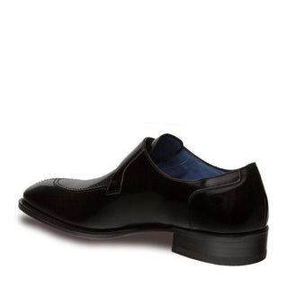Mezlan Debussy Men's Luxury Shoes Black Calfskin Leather Loafers 8901(MZ2721)-AmbrogioShoes