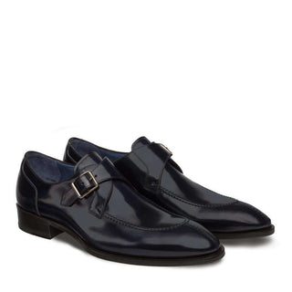 Mezlan Debussy Men's Luxury Shoes Blue Calfskin Leather Loafers 8901(MZ2722)-AmbrogioShoes
