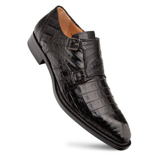Mezlan Doyers Crocodile Double Monk-Strap-AmbrogioShoes