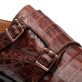 Mezlan Doyers Crocodile Double Monk-Strap-AmbrogioShoes