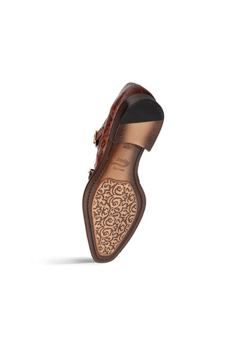 Mezlan Doyers Crocodile Double Monk-Strap