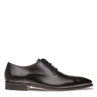 Mezlan E20245 Men's Shoes Black Calf-Skin Leather Folded-Seam Oxfords (MZ3414)-AmbrogioShoes