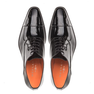 Mezlan E20264 Black Patent Leather Cap-Toe Formal Oxfords (MZ3403)-AmbrogioShoes