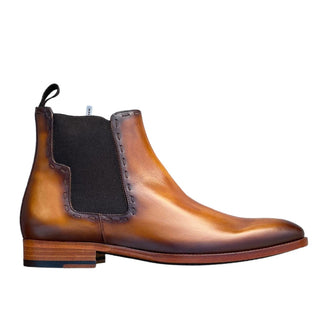 Mezlan E20484 Men's Shoes Calf-Skin Leather Chelsea Boots (MZ3520)-AmbrogioShoes