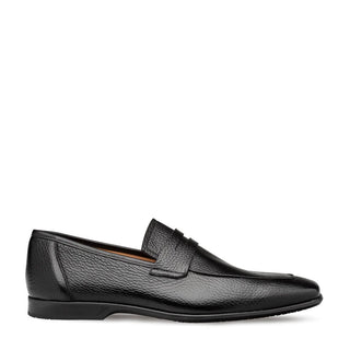 Mezlan E20693 Men's Shoes Black Deer-Skin Leather Penny Loafers (MZ3604)-AmbrogioShoes