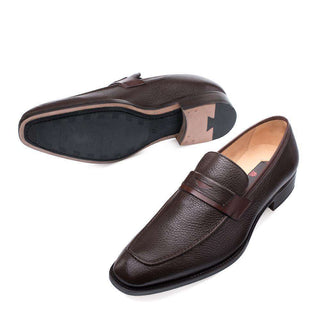 Mezlan Elche Men's Shoes Brown Calf-Skin & Deer-Skin Loafers 9139 (MZ3037)-AmbrogioShoes