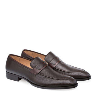 Mezlan Elche Men's Shoes Brown Calf-Skin & Deer-Skin Loafers 9139 (MZ3037)-AmbrogioShoes