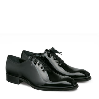 Mezlan Elysium Men's Shoes Black Patent Calf-Skin Leather Oxfords 9461 (MZ3113)-AmbrogioShoes