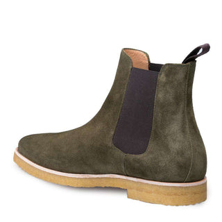 Mezlan Engel Men's Shoes Green Suede Leather Boots 9166 (MZ3034)-AmbrogioShoes