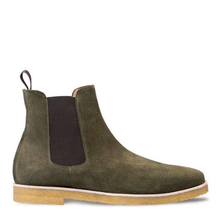 Mezlan Engel Men's Shoes Green Suede Leather Boots 9166 (MZ3034)-AmbrogioShoes