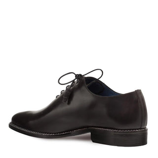 Mezlan Enterprise 9744 Men's Shoes Black Plain Calf-Skin Leather Oxfords (MZ3238)-AmbrogioShoes