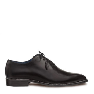 Mezlan Enterprise 9744 Men's Shoes Black Plain Calf-Skin Leather Oxfords (MZ3238)-AmbrogioShoes