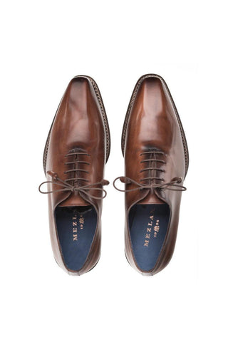 Mezlan Enterprise Leather Whole-Cut Oxfords
