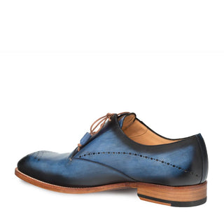 Mezlan Entourage Men's Shoes Electric Blue Calf-Skin Leather Oxfords 9367 (MZ3163)-AmbrogioShoes