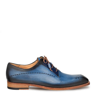 Mezlan Entourage Men's Shoes Electric Blue Calf-Skin Leather Oxfords 9367 (MZ3163)-AmbrogioShoes