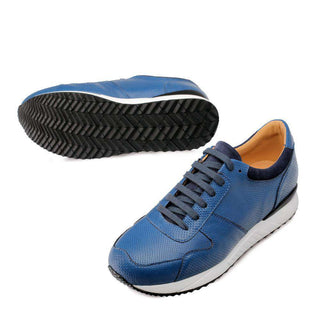 Mezlan Fabio Mens Suede Navy Sneakers (MZ2903)-AmbrogioShoes