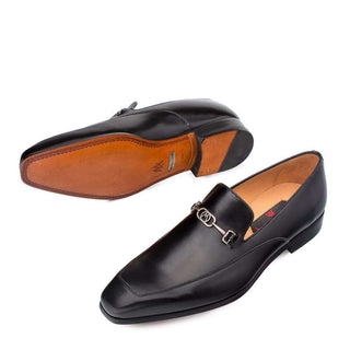 Mezlan Falcon Men's Shoes Black Loafers 9198 (MZ3007)-AmbrogioShoes