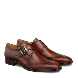 Mezlan Forest Calf-Skin Leather Single Monk-Strap 9268 (MZ3004)-AmbrogioShoes