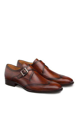Mezlan Forest Leather Single Monk-Strap 9268 (MZ3004)