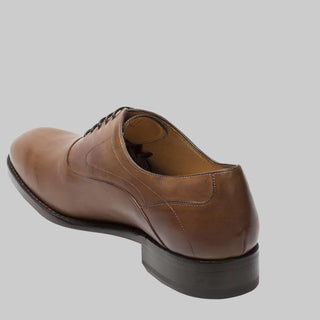 Mezlan G138 Mens Luxury Shoes Cognac Burnished Calfskin Oxfords (MZ2290)-AmbrogioShoes
