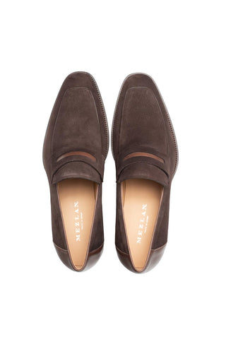 Mezlan Galeno 21247 Suede Penny Loafers (MZ3775)-AmbrogioShoes
