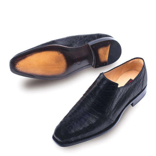 Mezlan Gere Men's Black Crocodile Loafers 4400-F(MZ2713)-AmbrogioShoes