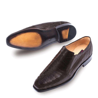 Mezlan Gere Men's Brown Crocodile Loafers 4400-F(MZ2715)-AmbrogioShoes