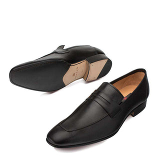 Mezlan Gerini Mens Italian Calfskin Black Loafers (MZ2925)-AmbrogioShoes