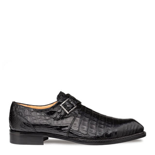 Mezlan Gigolo 50056-F Men's Shoes Exotic Crocodile Single Monk Strap (MZ3756)-AmbrogioShoes