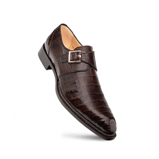 Mezlan Gigolo Crocodile Single Monk-Strap-AmbrogioShoes
