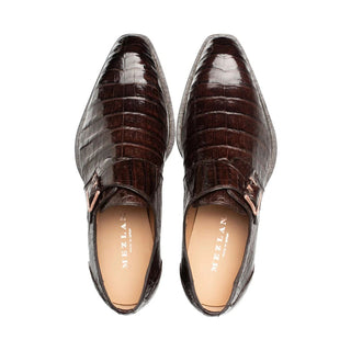 Mezlan Gigolo Crocodile Single Monk-Strap-AmbrogioShoes