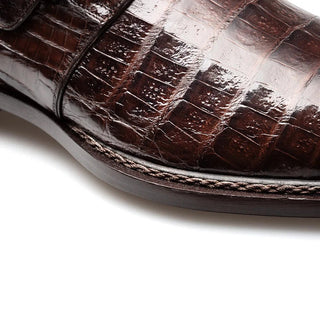 Mezlan Gigolo Crocodile Single Monk-Strap-AmbrogioShoes