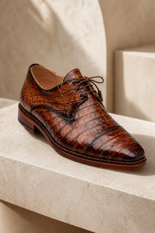 Mezlan Giovane 50032-F Crocodile Skin Derby (MZ3717)