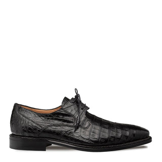 Mezlan Giovane 50032-F Men's Shoes Black Exotic Crocodile Derby Oxfords (MZ3717)-AmbrogioShoes