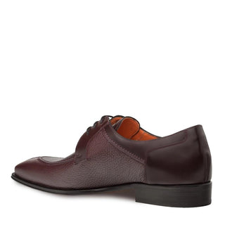 Mezlan Grace 9712 Men's Shoes Burgundy Deer-Skin / Calf-Skin Leather Derby Oxfords (MZ3230)-AmbrogioShoes