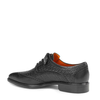 Mezlan Haydn Men's Shoes Black Calf-skin Leather Oxfords 8878 (MZ3045)-AmbrogioShoes